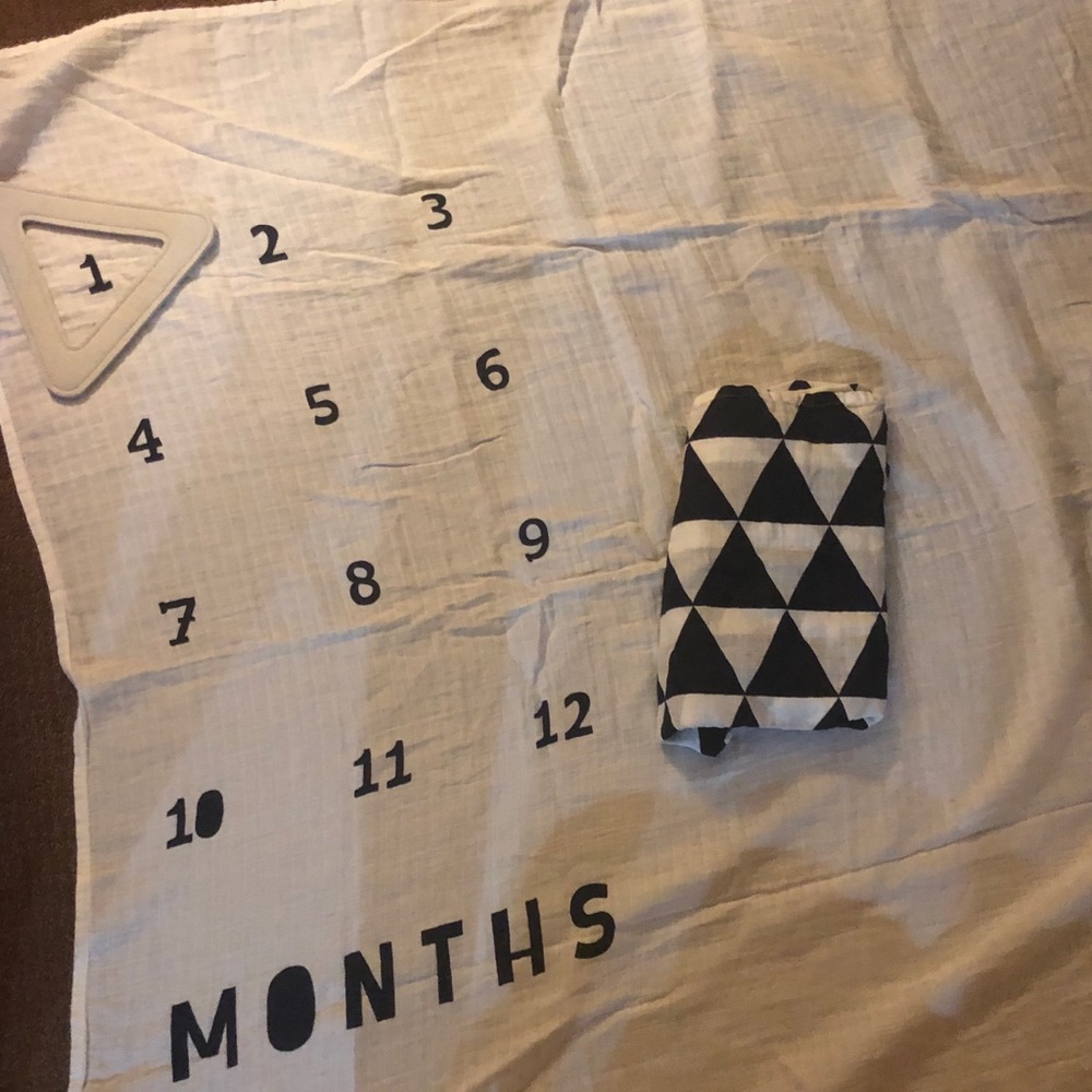 4/$12 Baby Monthly Milestones Blankets